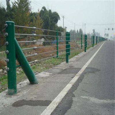 湖南张家界盘山路旅游景区缆索护栏 高速公路防撞绳索护栏 危险山路钢丝绳围栏