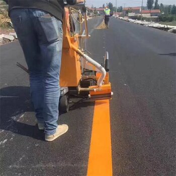 手推式汽油路面标线喷线机热熔道路斑马线划线机塑胶跑道划线车